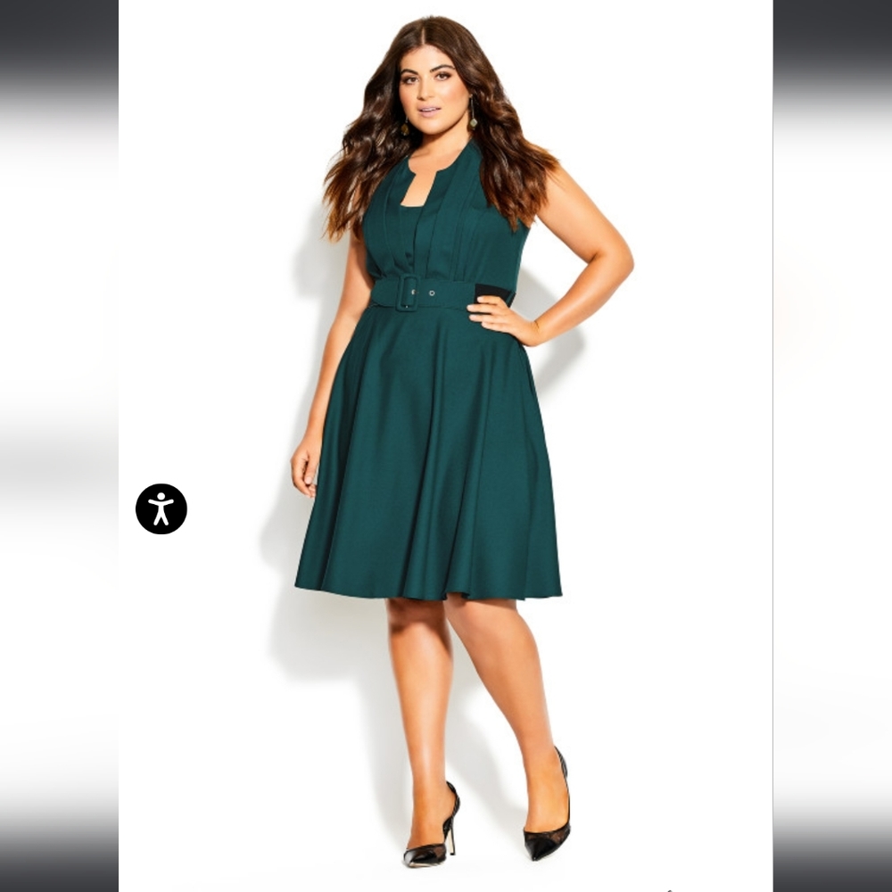 Vintage Veronica Dress-Sea Green